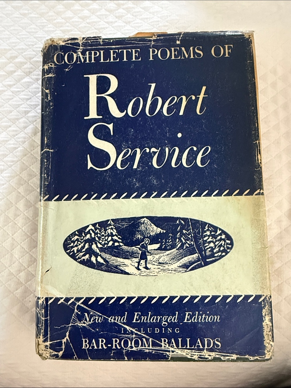 Robert Service Complete Poems Hardcover Book - Blue
